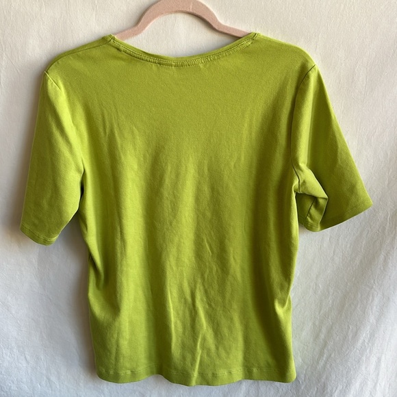 Chico’s lime green short sleeve tee, size 2 (L) - Picture 4 of 6